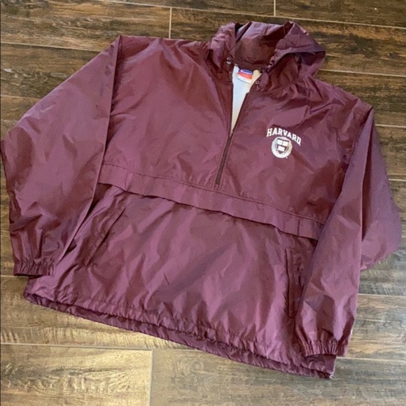 Burgundy Harvard Windbreaker - Picture 2 of 4